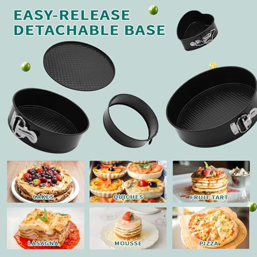 Cake Pan Set for Baking (Black Set)