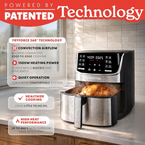 Air Fryer 7 Qt Basket Capacity (7 Qt Stainless Steel)