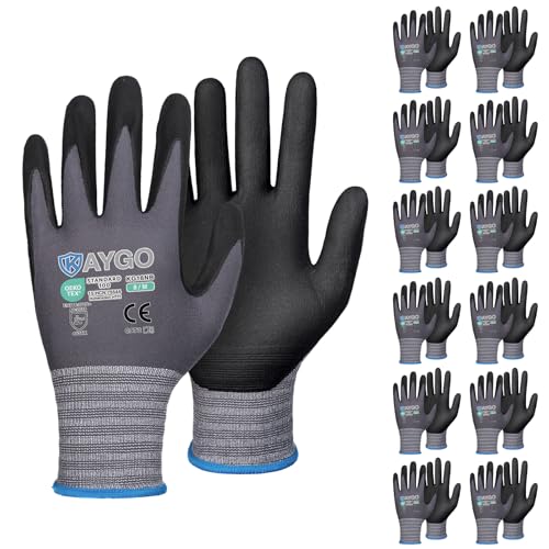 Safety Work Gloves (12 Count)