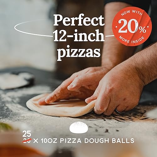 Pizza Dough 25 x 10 oz Frozen Dough Balls