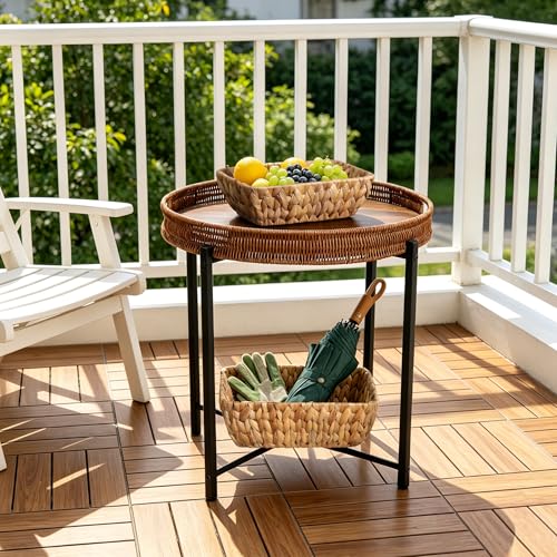 Small Wicker Baskets for Organizing 2 Pack