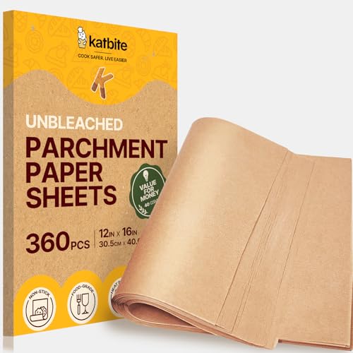 12x16 Inch Parchment Paper Sheets 360PCS (12x16 Inch 360 Pcs)