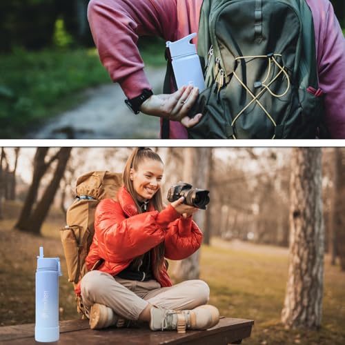 Tea Infuser Water Bottle 22 Oz (Sky / 22 Ounces)