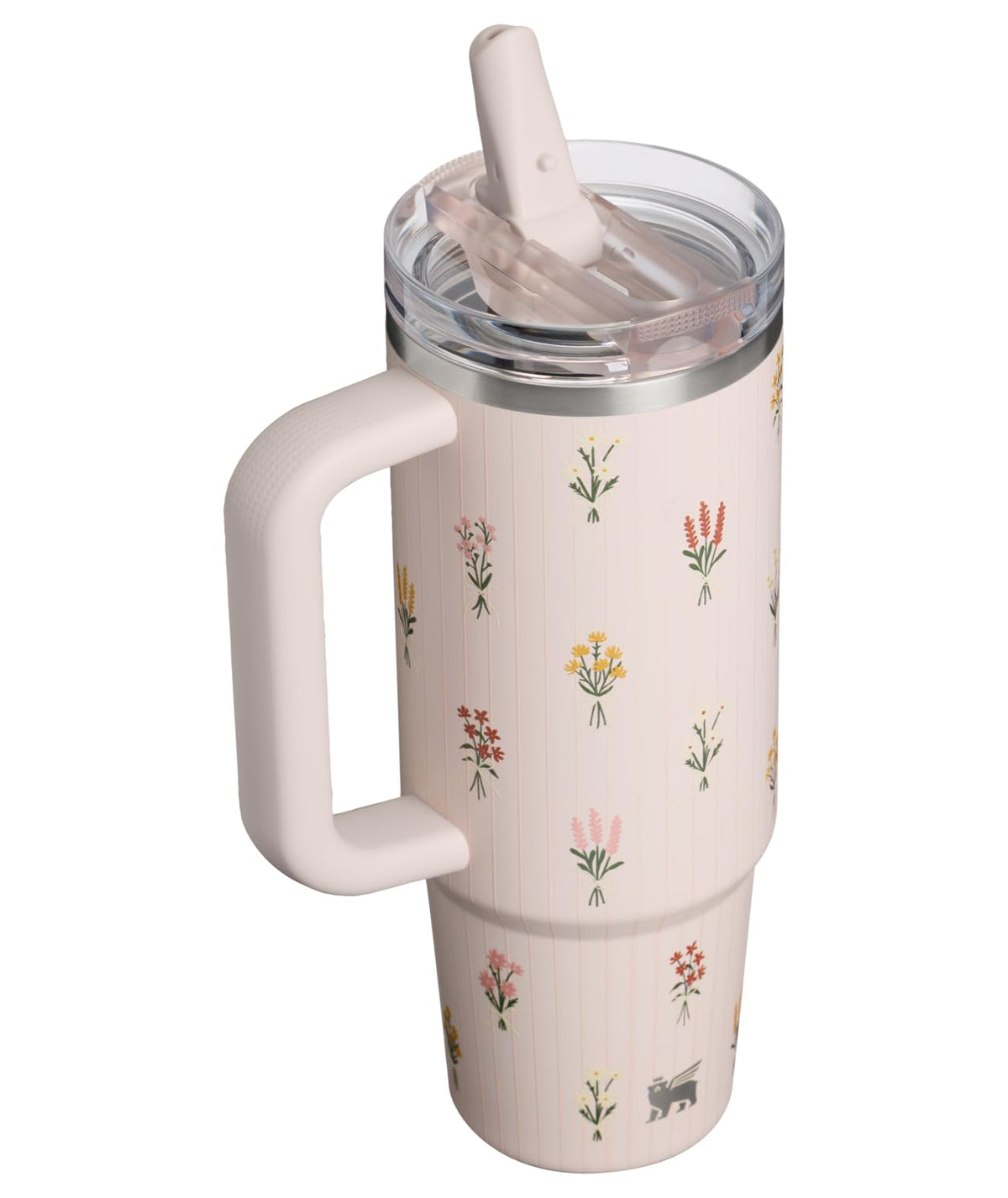 Quencher ProTour Flipstraw Tumbler (30 Ounces / Rose Quartz Bouquets)