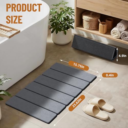 Stone Bath Mat (Dark Gray)