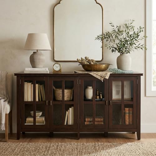 Artisan 66" Wide Solid Wood Sideboard in Russet Brown (Russet Brown / 66 inch)