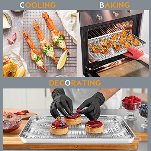 Cooling Baking Rack Set of 2 (11.6” x 9.2”)