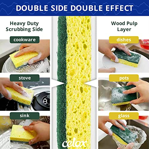6 Pack Dish Sponge for Kitchen (6 Count)