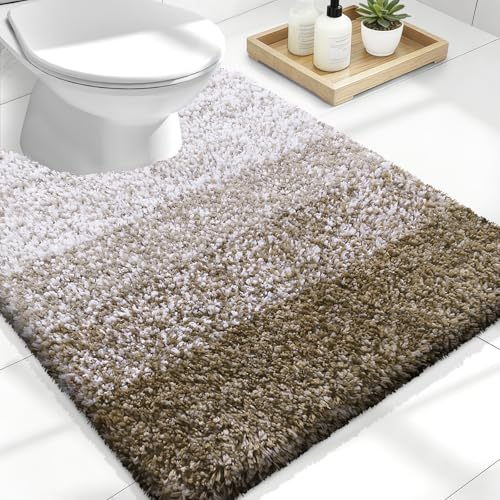 Luxury Toilet Rugs U (24" X 20" Contour Rug / Coffee)