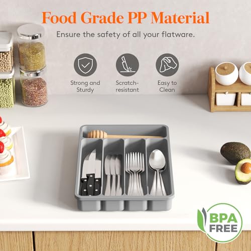 Silverware Drawer Organizer Tray