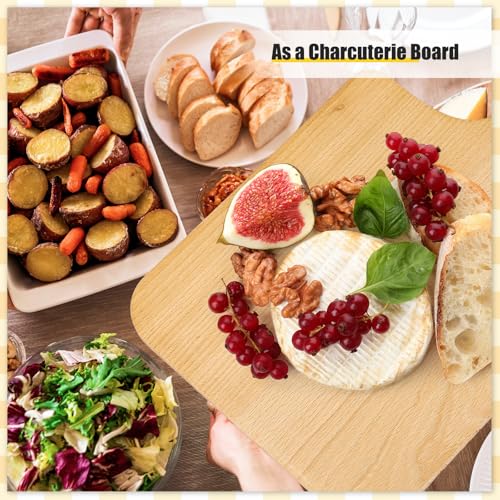 6 Pcs Wood Cutting Boards with Handle (16 x 10 inches)