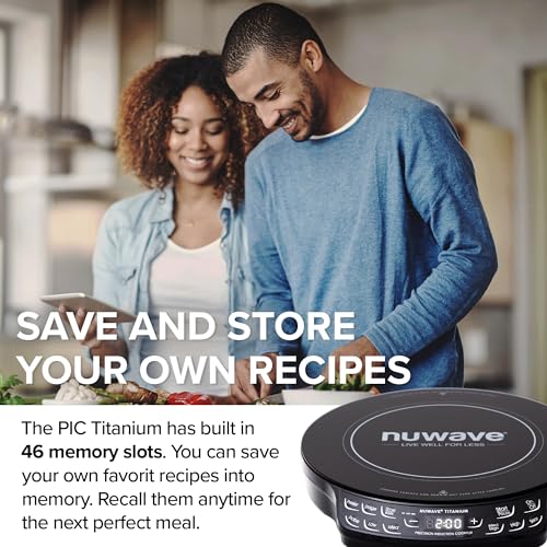 Upgraded Induction Cooktop with Patented Digital Temp Probe (PIC Titanium)