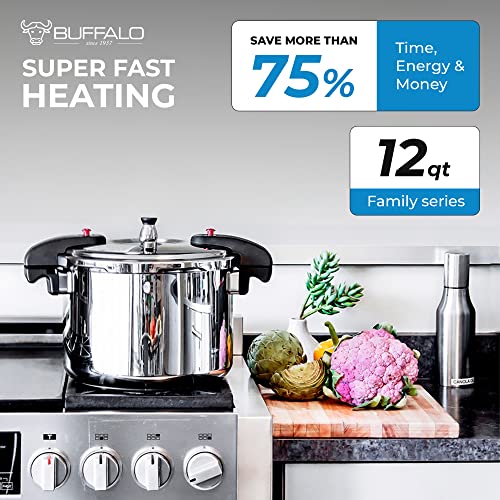 12 Quart Pressure Cooker Stainless Steel (12 Quarts / QCP412)