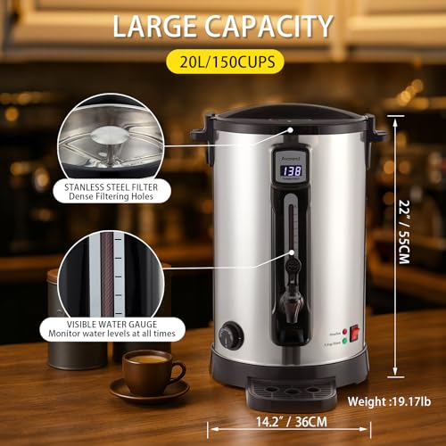 100 Cup Commercial Coffee Urn (20L)