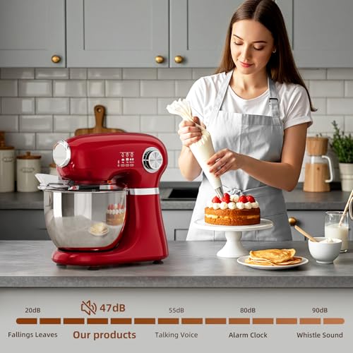 Stand Mixer 12 Speeds Tilt (Red)