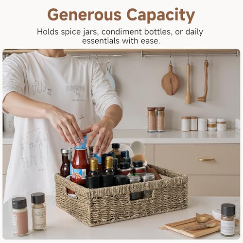 Pantry Baskets (Natural (Seagrass) / 15¼"L x 11¾"W x 4¾"H)