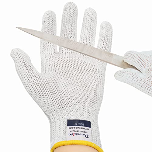 Level 8 Reinforced Cut Resistant Gloves (Small (Pack of 1) / White)