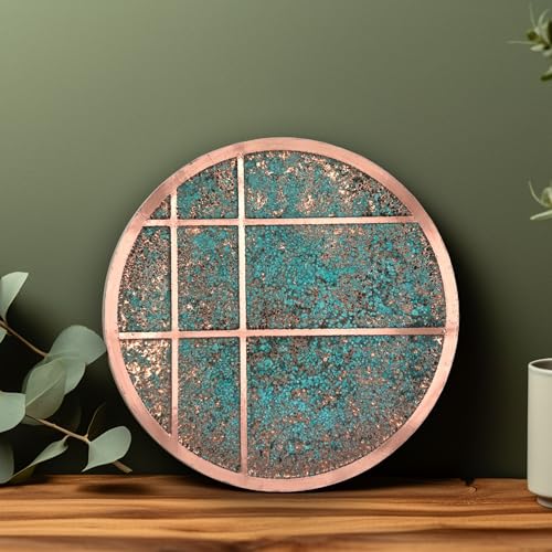 Handmade Copper Wall Art for Home (Modern Copper / 17.7 inch)