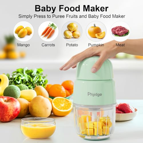 Baby Food Maker for Baby Puree Foods Fruit Vegetable Meat (Green)