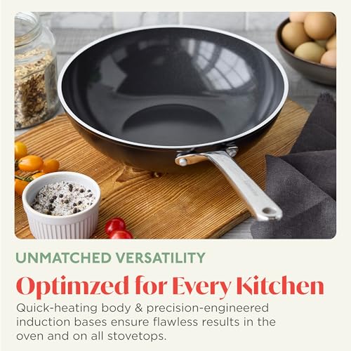 Orfeo 11” Nonstick Wok Pan (11" Wok Pan / Black)