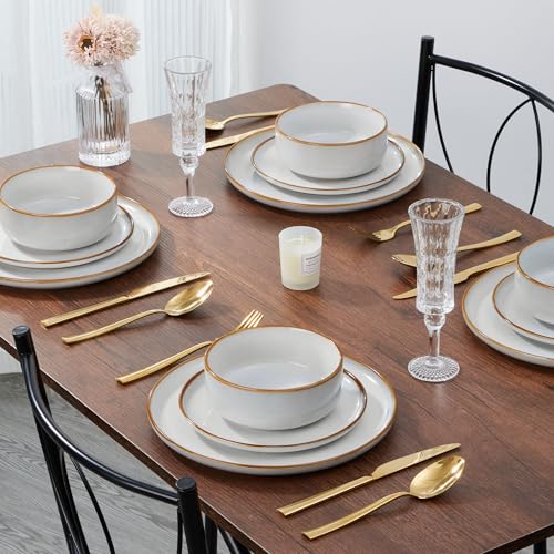 Plates and Bowls Set for 8 (Seashell White / Service for 8)