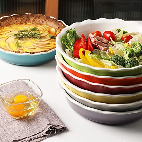 Sweejar Ceramic Pie Pan (White)