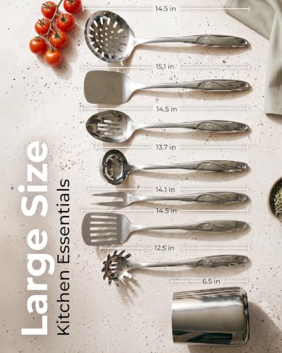 Stainless Steel 8 Piece Cooking Utensil Set (8 Piece Set)