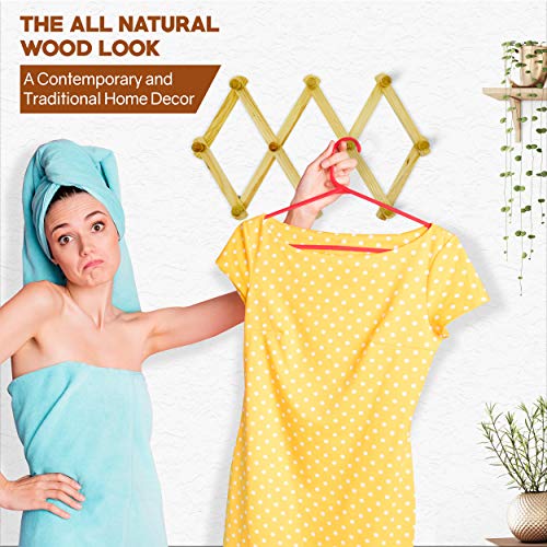 Accordion Style Wood Expandable Rack Hat