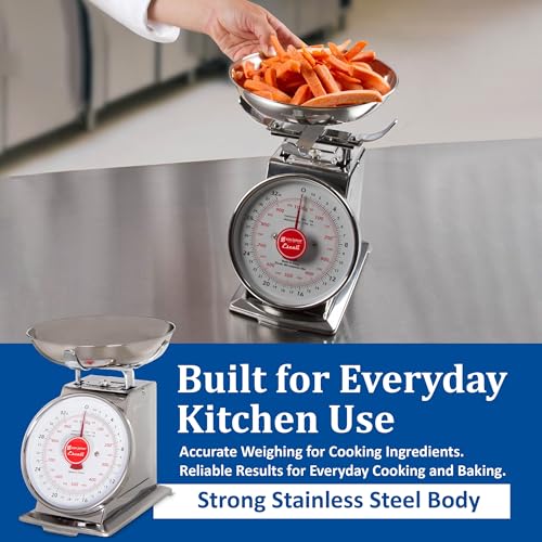 Escali Promzr Mechanical Dial Scale with Bowl for Kitchens and Restaurants