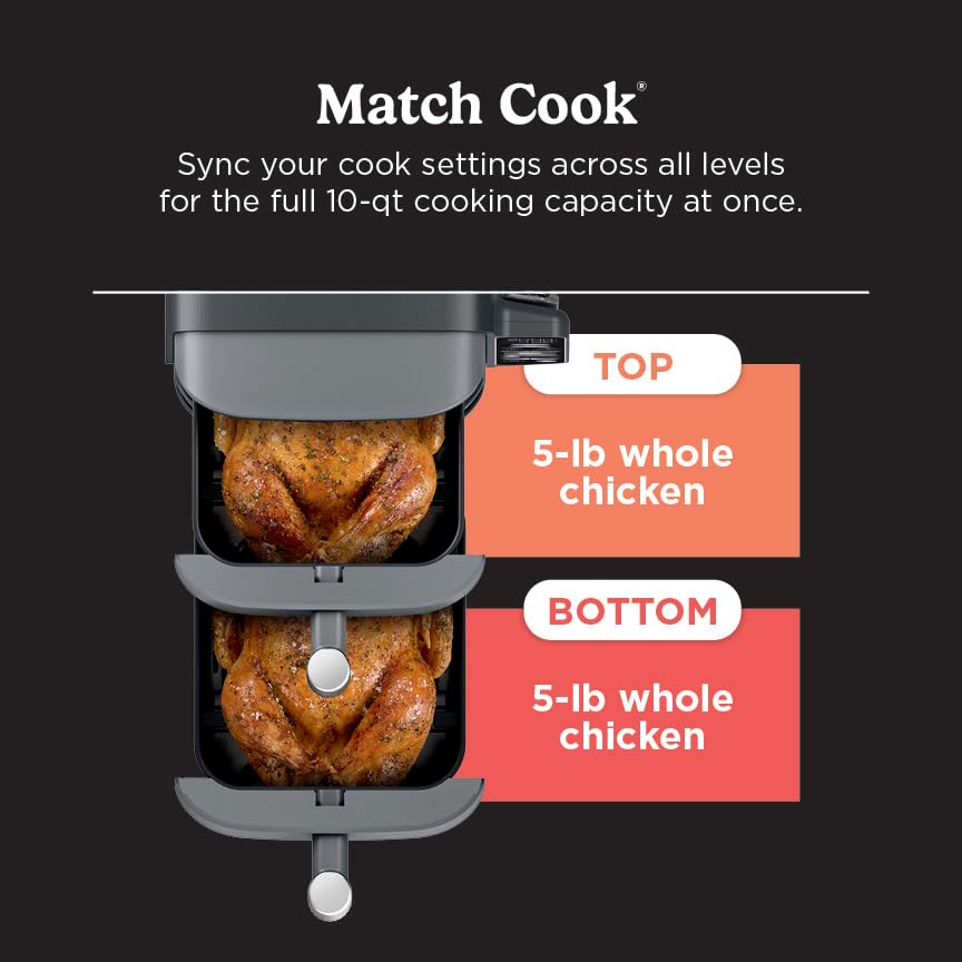DoubleStack XL Smart Air Fryer (10.0 Qt)