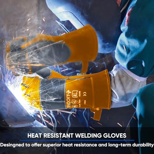 16" Leather Welding Gloves for Men