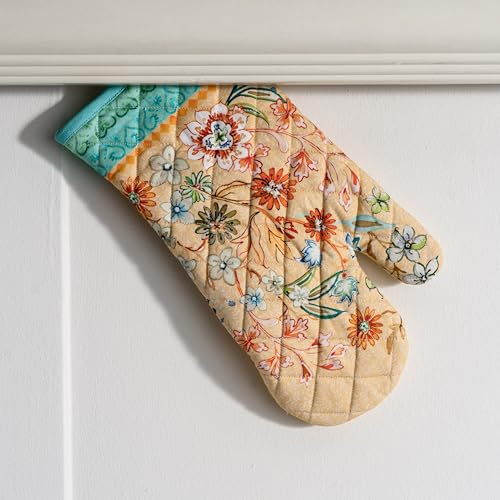Maison d'Hermine Oven Gloves 100% Cotton Oven Mitt (041 - Luxury Loft - Peach / 7.5" x 13" (Oven Mitt))