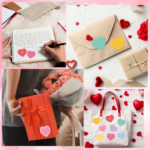 500 Heart Stickers Roll (8-color Hearts)