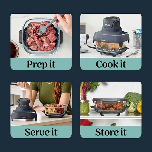 Crispi Glass Air Fryer (Cyberspace Gray)