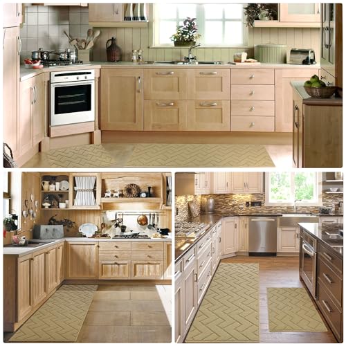 Kitchen Runner Rug (Brown / 20"x59"+20"x32")