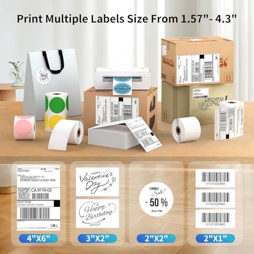 Bluetooth Thermal Shipping Label Printer