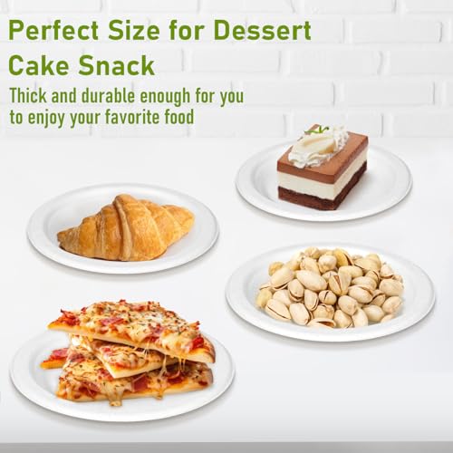 Small Paper Plates 7 inch (White / 7 Inch 500 Pack White)