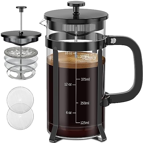 French Press Coffee Maker 21oz (Black / 21oz)