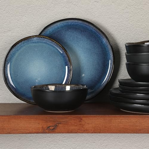 Nardini 12 Piece (Service for 4 (12pcs) / Black & Blue (Nardini))