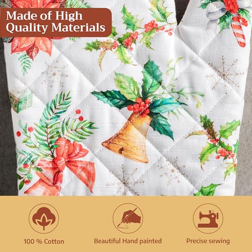 Maison d'Hermine Oven Gloves 100% Cotton Oven Mitt (101 - Chromo / 7.5" x 13" (Oven Mitt))