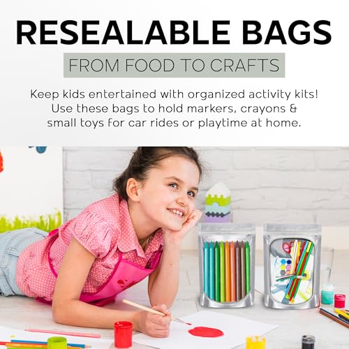 150 Resealable Food Storage Bags (6 x 8.75 inches (15 x 22 cm))