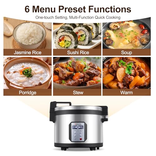 Commercial Rice Cooker (15.85 QT Capacity)