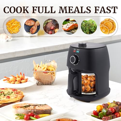 2.4Qt Glass Air Fryer (2.4 Quart)