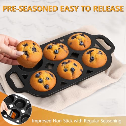 6 Cup Cast Iron Muffin Pan