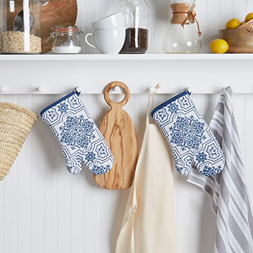 Strie Medallion Oven Mitt 2 (7"x13" / Strie Medallion)