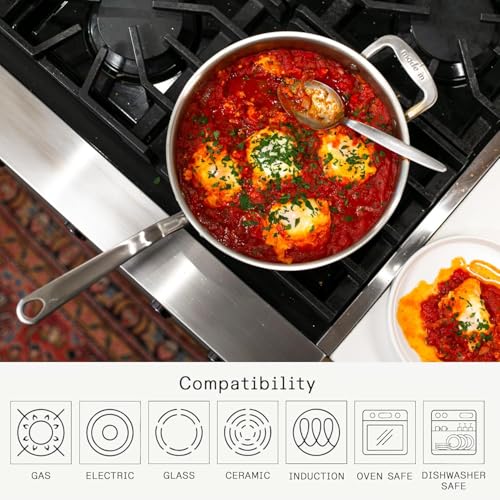 Cookware 3.5 Quart Stainless Steel Saute Pan (3.5 QT)