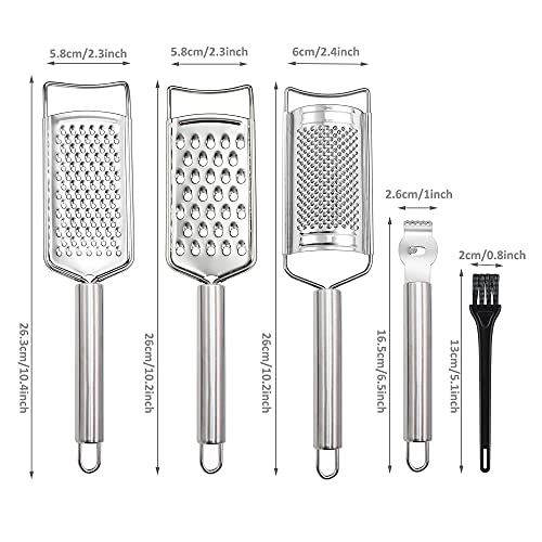 Stainless Steel Cheese Grater Set