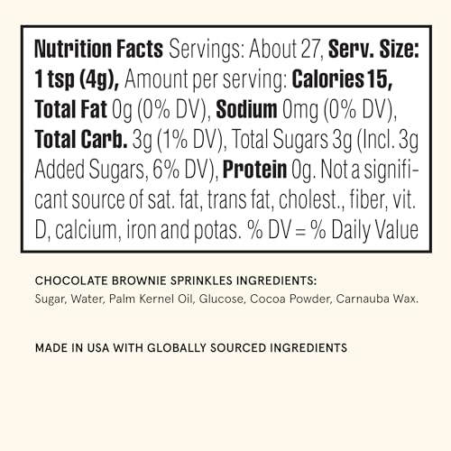 Chocolate Crunchy Jimmies Brownie Flavored 1 Pack