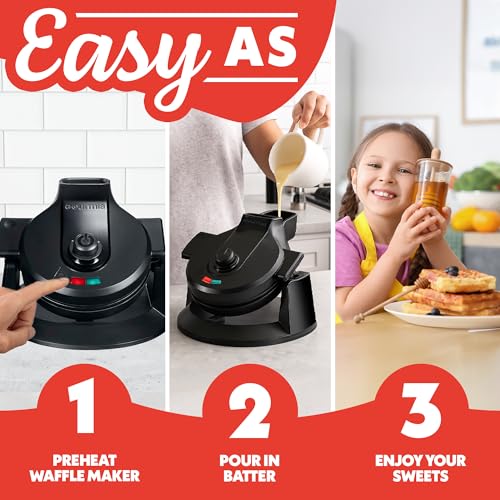 Belgian Waffle Maker (Black)