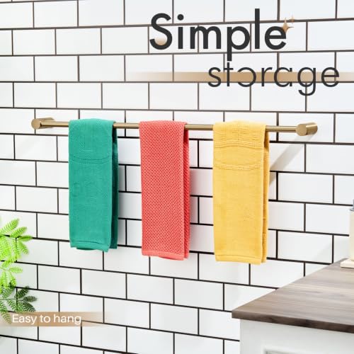 Towel Bars Champagne Bronze for Bathroom Wall Mounted 36 (Champagne Bronze / 36-Inch)